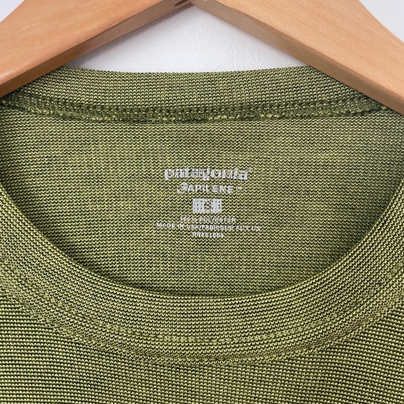 Patagonia Womens green vintage capilene long sleeve base layer shirt size medium - Picture 3 of 8